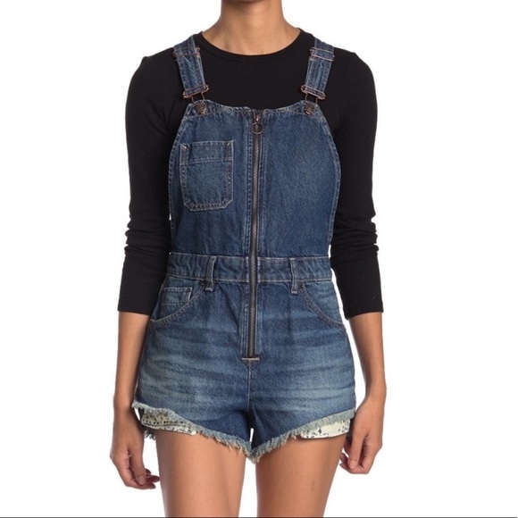 🆕Free People Short Overalls - Picture 3 of 9